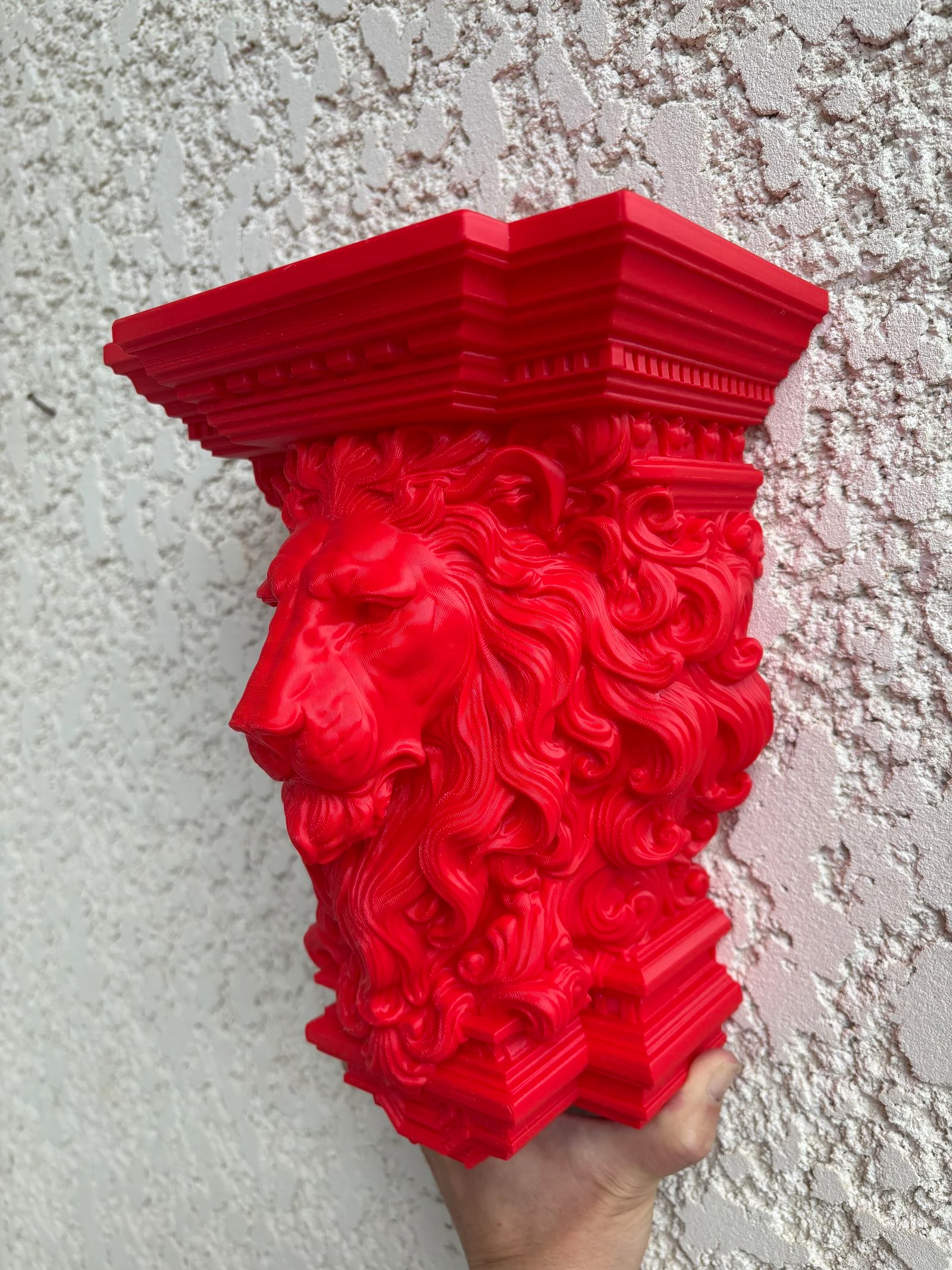 Plank met tafelfunctie tête de lion rouge kleur intense rood ❤️ – photo 5